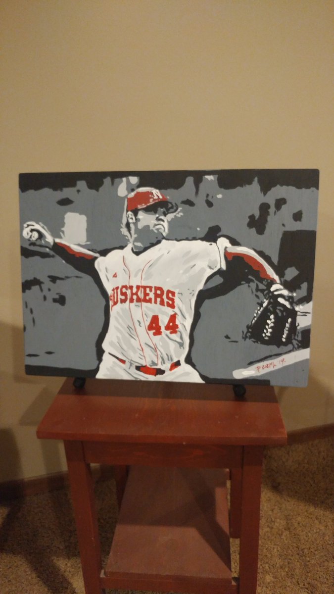 oyster_art's tweet photo. "Joba" 16x22 acrylic plywood #painting. Thanks @Joba_44 for your friendship &amp; for allowing this piece to be in the #BoilerShow19. Very excited for that. #art #baseball #slider #colorSplash https://t.co/zLNOPOjhB1
