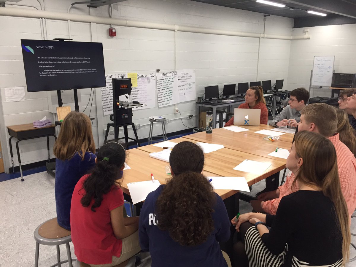 STEMFabLab's tweet image. So excited to launch our project with business partner @ExpertsExchange and school partner @SDMS_VWeLab! @STEMcha juniors and Soddy Daisy middle schoolers juniors will explore how Experts Exchange adds value in the education sector.