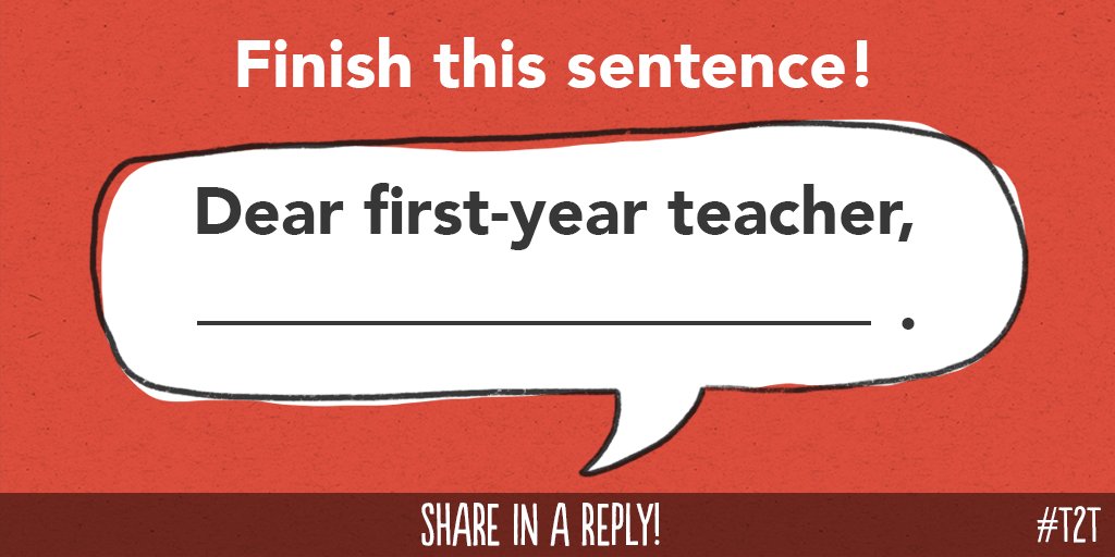 teacher2teacher's tweet photo. As new Ts head into their second semester, what advice or encouragement would you offer? #NTChat https://t.co/GAbsiLaYPl