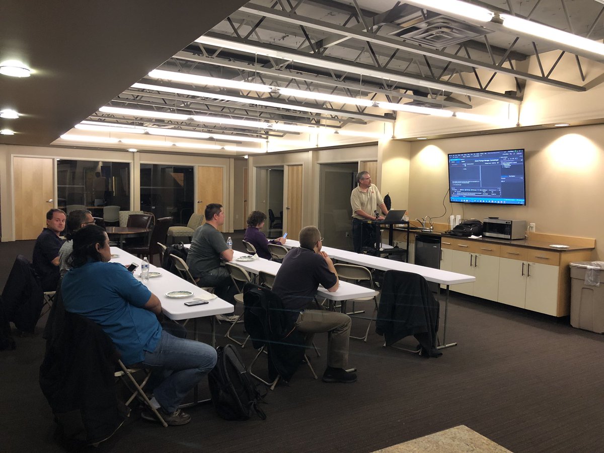 BPFoster_85's tweet image. Troy rocking the Salt Lake Azure Group. This month he covered Azure Messaging, next month I will cover the basics of custom Azure Vision using Cognitive Servies. #slag #microsoftazure #communitydeveloper