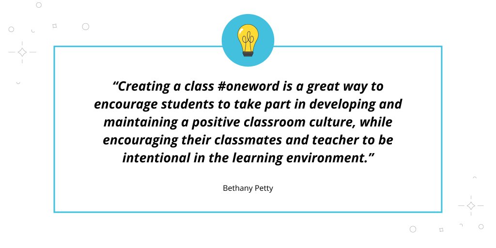 edtechteam's tweet image. Thanks @Bethany_Petty for sharing the #oneword challenge! #edtechteam chose &quot;create&quot; as our 2019 focus and inspiration! #whatwillyoucreate

Check out the full blog to see Bethany&apos;s #oneword and her tips on achieving your goals this year! edtech.team/OneWord