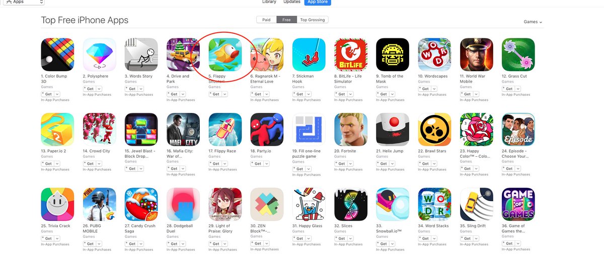 essendonstudios's tweet photo. Flappy shooter enters top 5 charts in Canada. Made in @buildboxcom #indiegames #IndieGameDev #indiedev @AppStoreGames 

@essendonstudios https://t.co/JGhq0NRAYX