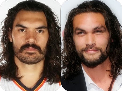 Twitter-এ The Pitch Bender: "Maybe late to the party on this, but anyone  ever seen Steven Adams and Jason Momoa in the same room? Thought not. ⁦  https://t.co/4MT1933T1T" / টুইটার