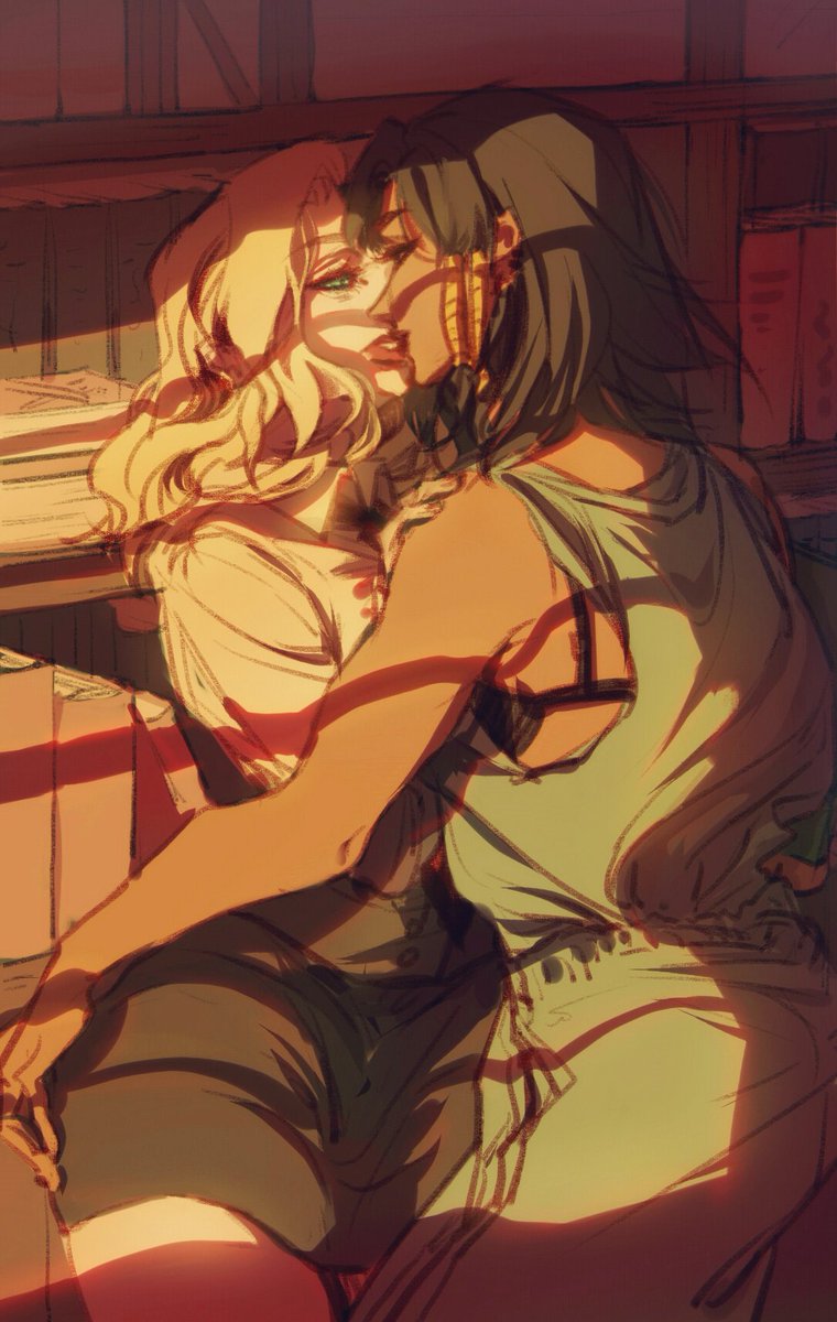Qingmingko's tweet photo. #pharmercy #overwatch #Mercy #Pharah 
Miss Ziegler and Captain Pharah🤣 https://t.co/N0rEBtMq41
