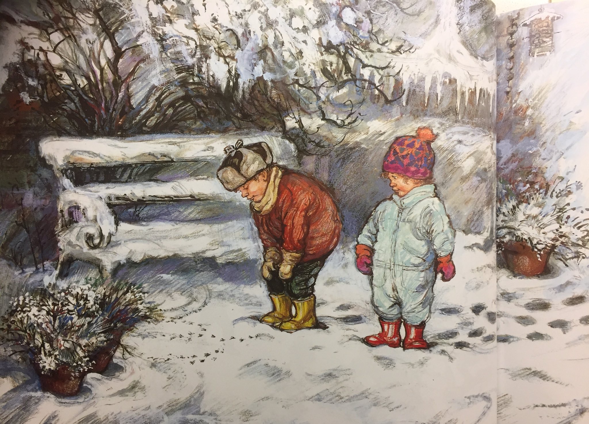 Shirley Hughes on X: These activities are taken from Snow in the Garden   / X