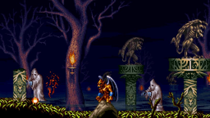 Firebrand from Ghost and Goblins series had his own spin off franchise.Demon Crest is one of the over looked SNES games out there and one of the best on the console. While the previous games Gargoyle Quest 1 for GB and 2 for NES are defiantly nothing to sleep on.Check them out!