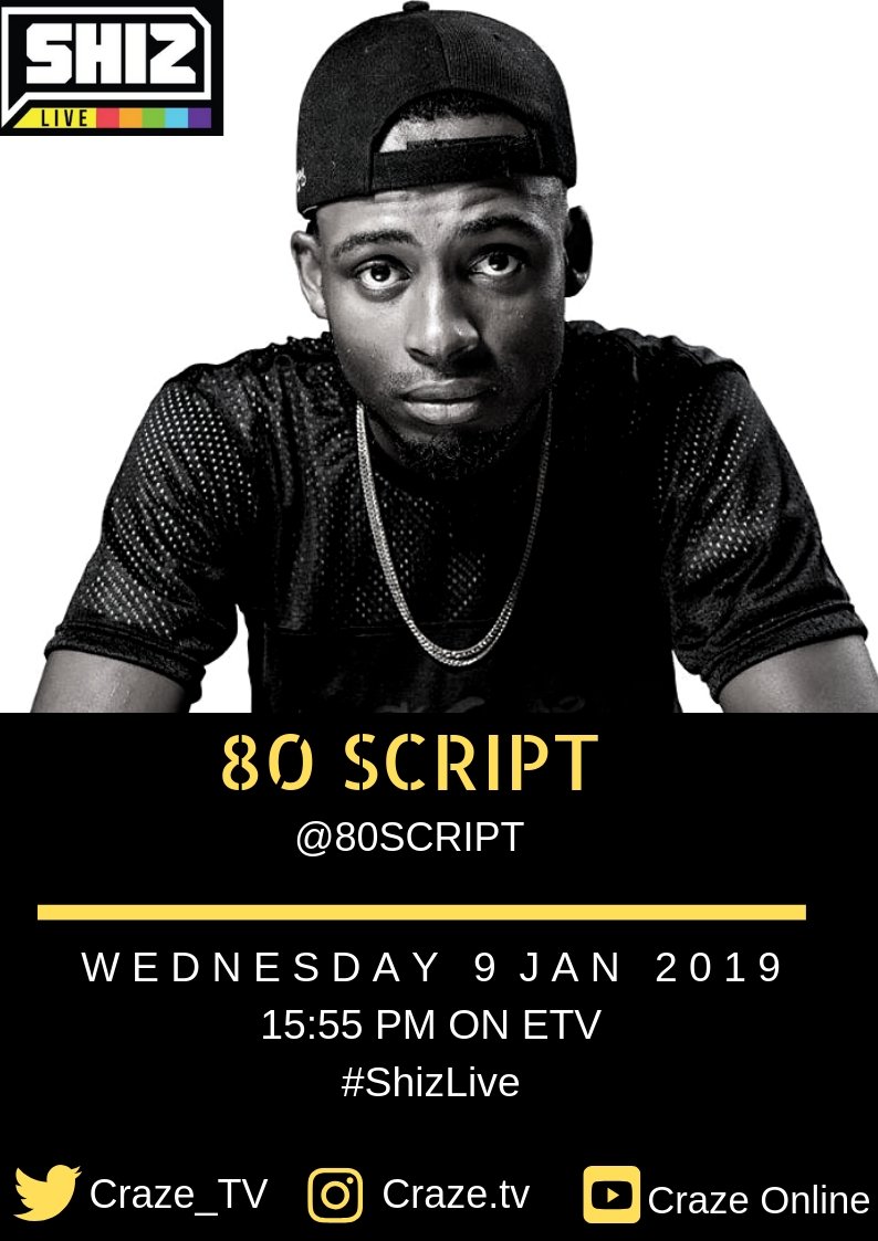 Shiz_Live's tweet photo. Say hello to multi-talented creative @80Script. Today he shuts down the Shiz Live stage at 3:55pm! its about to be a movie ya'll.

#ShizLive https://t.co/WgI2dYyqVf