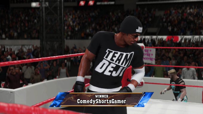 And the winner is @deji. @keemstar #WWE2K19 https://t.co/MyiMxIRjEi<a class="tags" target="_blank" title="On Twitter" href="/?out=eyJ0eXAiOiJKV1QiLCJhbGciOiJIUzUxMiJ9.eyJpYXQiOjE3MjYzODQ1NDQsImlzcyI6InR3cG9ybnN0YXJzLmNvbSIsIm5iZiI6MTcyNjM4NDU0NCwiZXhwIjoxNzU3OTIwNTQ0LCJyZWRpcmVjdF91cmwiOiJodHRwczovL3R3aXR0ZXIuY29tL2RlamkifQ.oxFxi0oGJ7ha6p9BMRzkf5-eaHq8krXJ9sUKVoqiZT75k0vAl4WIbDY_yQ-n3I721r-AKziBxHAjtsEVgK3zJQ">@deji</a><a class="tags" target="_blank" title="On Twitter" href="/?out=eyJ0eXAiOiJKV1QiLCJhbGciOiJIUzUxMiJ9.eyJpYXQiOjE3MjYzODQ1NDQsImlzcyI6InR3cG9ybnN0YXJzLmNvbSIsIm5iZiI6MTcyNjM4NDU0NCwiZXhwIjoxNzU3OTIwNTQ0LCJyZWRpcmVjdF91cmwiOiJodHRwczovL3R3aXR0ZXIuY29tL2tlZW1zdGFyIn0.qV7OB3_pK5LjX8Pk8k8EYBOhWCRsQ-Iyf4GpbbJJB_YIUhQWkbhCCQS9mMXKSrJGQCf8CvdjC9mWqYHloibBig">@keemstar</a><a href="/tag/wwe2k19"class="tags">#WWE2K19</a>