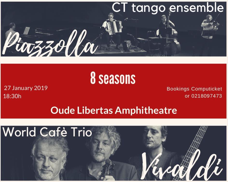 StanislavMusic's tweet image. Book now @Computicket #8Seasons 27Jan 18:30 @Oudelibertas @StellWineRoute #Vivaldi &amp;amp; #Piazzolla #CTTangoEnsemble #WorldCafèTrio @ShowMeStellies @LiveMsicSA @CapeCalendar @WhatsOnZA @Winelands @SASoundcheck @classics4all @FineMusicRadio @RHB936fm @alfred_rietmann @sa_artists