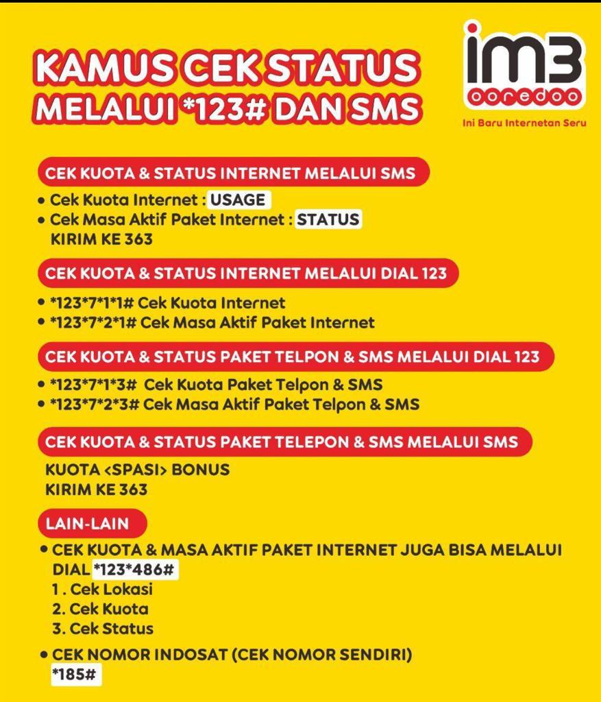 Adin Blog Cek Nomor Indosat Ooredoo Lewat Sms