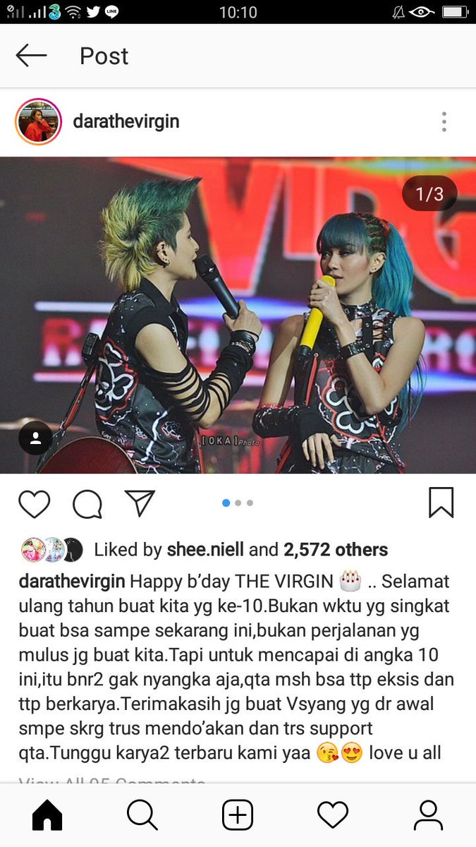 Happy Anniv The Virgin yg ke 10 tahun <a href="/MitaEnglandMuse/">MitaTheVirgin</a> <a href="/Aradrizki/">Dara Rizki</a> ❤❤❤