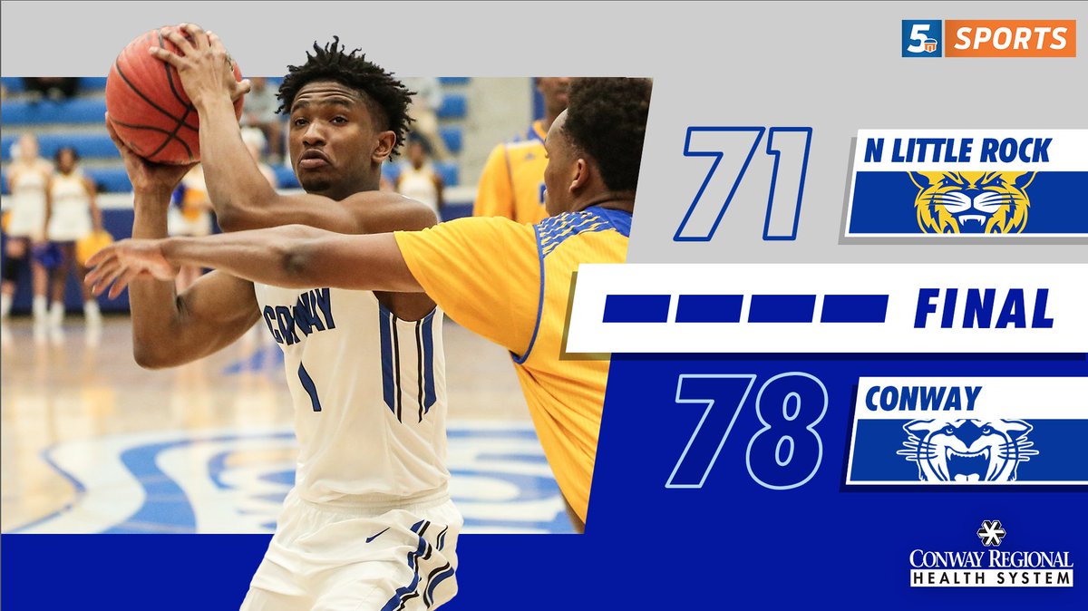 #1 North Little Rock falls to the Wampus Cats in Conway tonight 78-71.  Conway improves to 11-3. NLR falls to 13-4. Go Cats!