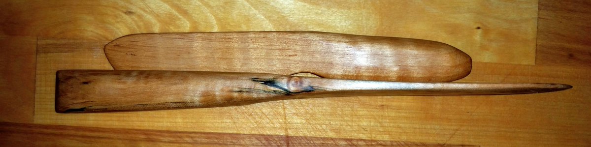 TrailExplorers's tweet photo. New creations from wood butter cheese spreader (Alaskan Birch) and spalted maple (big Leaf windfall) cake knife server, hand made, by Doug want them? make me an offer, needs about 5 more coats of oil/beeswax https://t.co/mpdRlqosBd
