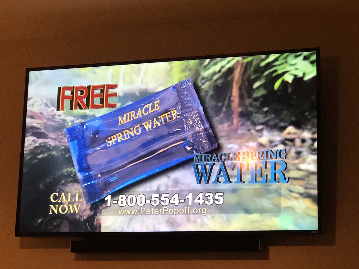 Robayyy's tweet photo. Can't wait to get some of that miracle spring water that apparently was made by Jesus himself https://t.co/kjkuIDKq3H