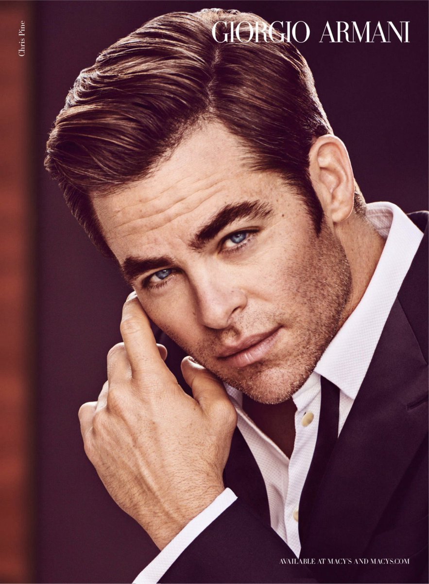 chris pine armani