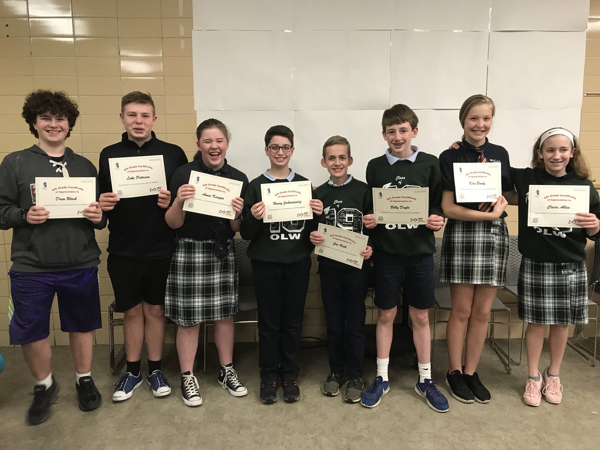 chris_brem_'s tweet image. Fun night celebrating @olwschoolAH Robotics teams! Special congrats to our 8th graders and to Charlie H, our Top Rookie! A huge thank you to our parent volunteers Mr. and Mrs. Hall, Mr. Allen, Mr. Bondy, and Mr. Buehrer! #MechaniCats #CodingCats #RoboCats #WildBots #WildGears