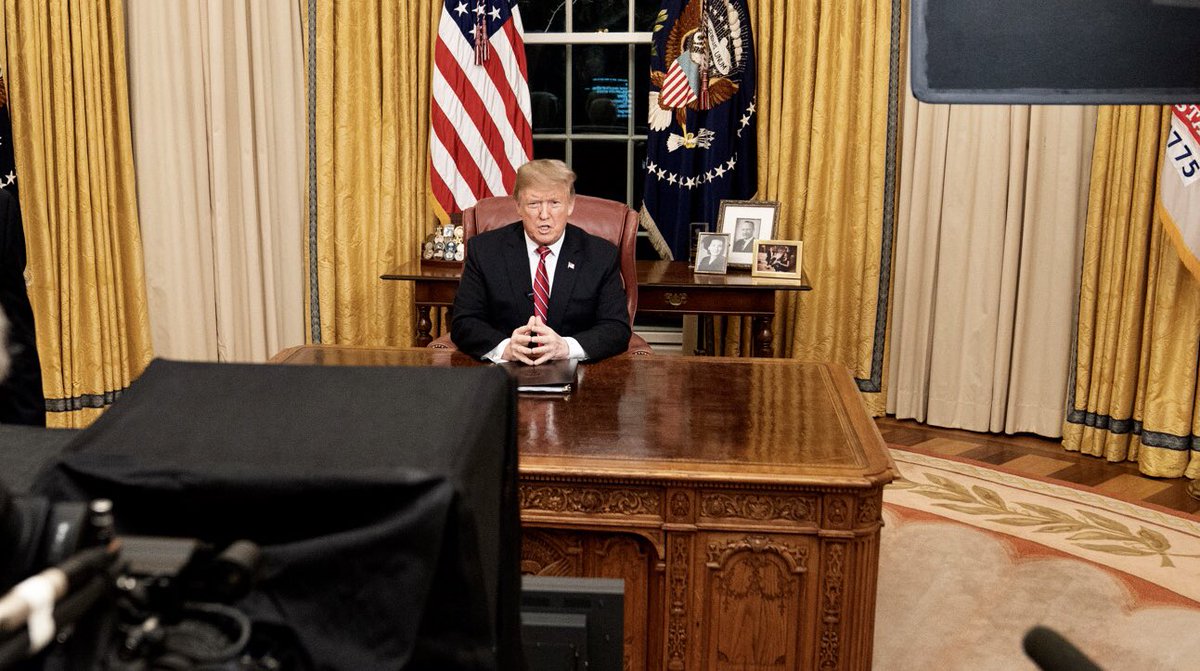 “Some have suggested a barrier is immoral. Then why do wealthy politicians build walls, fences, and gates around their homes? They don’t build walls because they hate the people on the outside, but because they love the people on the inside...”
President <a href="/realDonaldTrump/">Donald J. Trump</a>