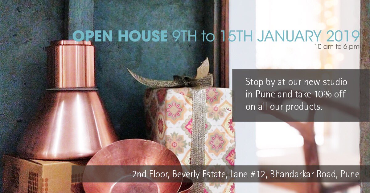 The #newcopprestudio is ready to welcome you!

Open House 9 th - 15 th January. 
See you soon! Address in bio.

#newcopprestudio #bhandarkarroad #openhouse #Coppre #studiocoppre