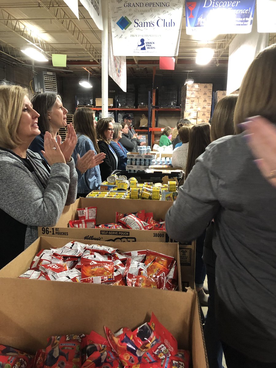 PTECougars's tweet photo. Tonight our staff went to serve at @snackpak4kids with @DyronHowell. We love this organization/ ministry!! They give 44 of our precious cougars weekend food to eat each Friday! ❤️ https://t.co/g2C7uvPNtw