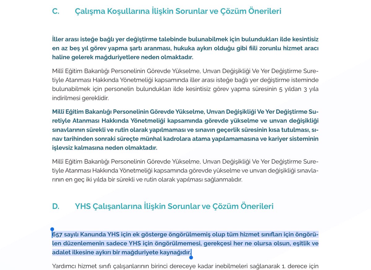 _aliyalcin_'s tweet photo. YHS,GİH Sınıfına Aktarılmalı,Ek Gösterge Verilmeli.

Yardımcı Hizmetler Sınıfı kaldırılıp bu sınıfa dahil kadro ve unvanlarda bulunan personel,sınav veya başkaca bir işleme tabi tutulmaksızın Genel İdari Hizmetler sınıfına aktarılmalı.Ek Gösterge verilmeli
https://t.co/UfQRZRvXD4 https://t.co/Kf5F8Xox1e