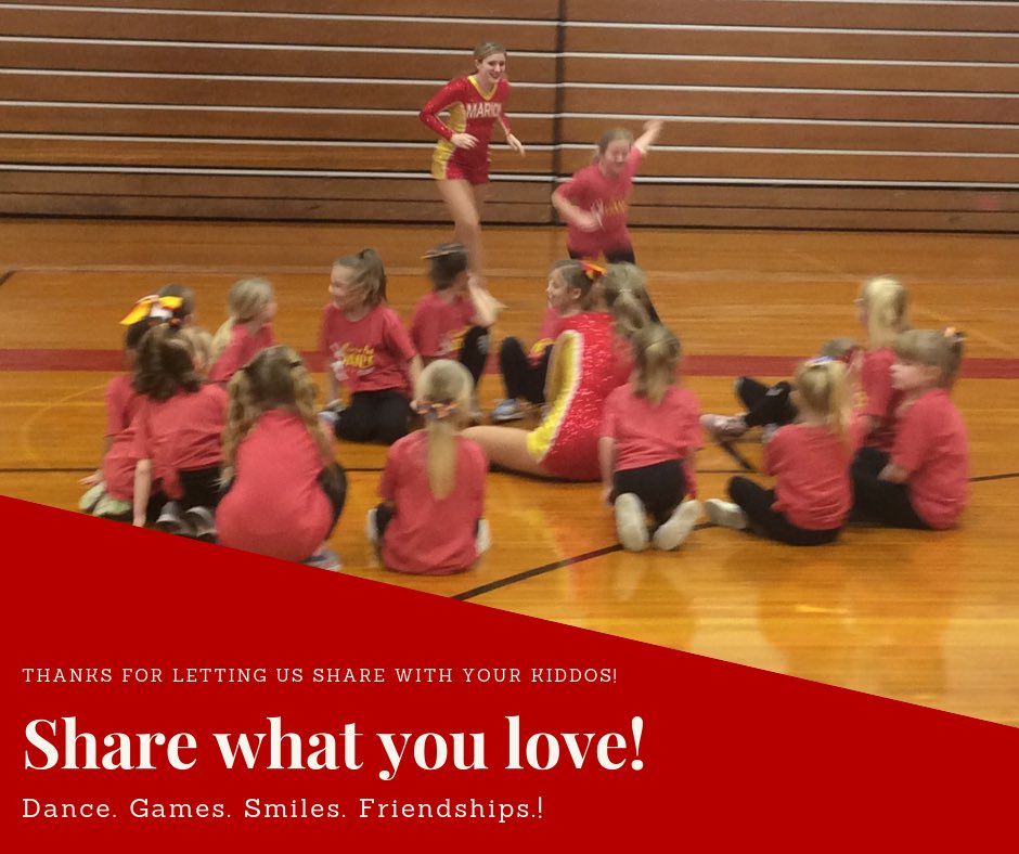 mhspomsteam's tweet photo. SO. MUCH. FUN.
The last two nights were a blast! To spend time sharing our passion with little ones who look up to us, it what being on a team/in a uniform is all about. ❤️💛

We loved the time spent with our minis and can’t wait to dance with them in the future, as teammates 🤞🏼 https://t.co/MP04FC8nzu