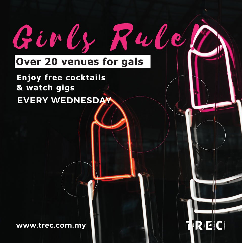treckualalumpur's tweet photo. GIRLS RULE EVERY WED @ TREC
Over 20 Hangouts for gals 💄A girl's privilege to free drinkies + entries + special deals + gigs
#TRECKL #GOTREC #KUALALUMPUR #LADIESNIGHT https://t.co/NEN58f2RJC