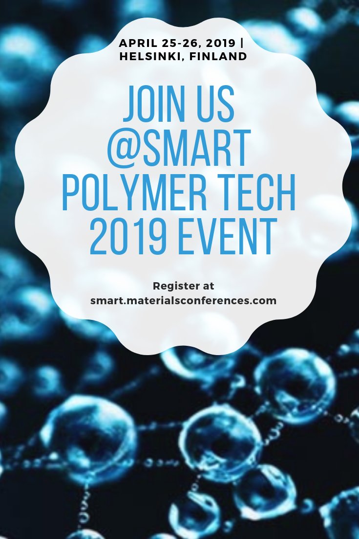 SmartPolyTech's tweet image. Discover the emerging advancements in #smartmaterial #applications in several #industries @SmartPolyTech: bit.ly/2s1gwXS

#polymer #ceramics #AeroSpace #healthcare #dentistry #Automotive  #textiles #architecture #Construction #WearableTech #nanotechnology #spintronics