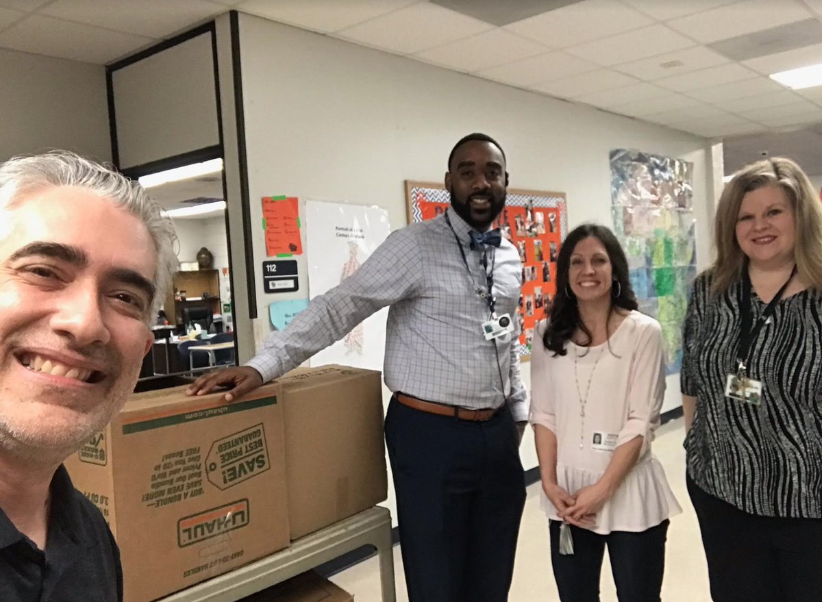 HumbleISD_SMS's tweet photo. Thank you again to former @HumbleISD_SMS teacher
  @JimPolomsky with the Polomsky Real Estate Team for donating supplies for our students and teachers. It was a welcomed surprise! https://t.co/1nDnSH1fdF