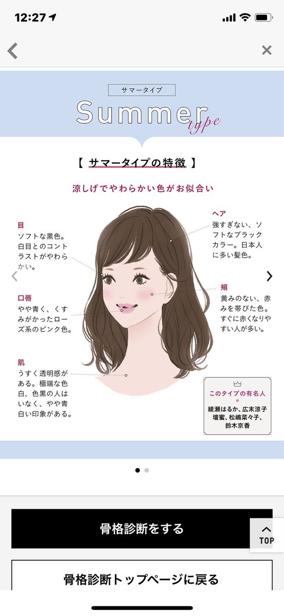 お豆腐メンタルなはるしゃん Ar Twitter Uniqloの骨格診断 今まで着たい服を着ると思ってたけど確かに オフショル似合わないし 鎖骨ないからデブに見える パフスリーブなんて 肩がごつい人になるしドルマンなんて胴長に見えるって思ってた 当たってる