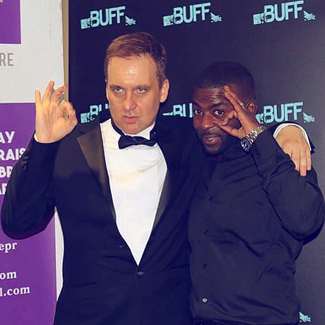 With #topman KD Pascall #director of #Residential #film i play the role of GQ; at the #screening #BUFFFilmFestival2016 @buffenterprises 2016 at #odeon #swisscottage