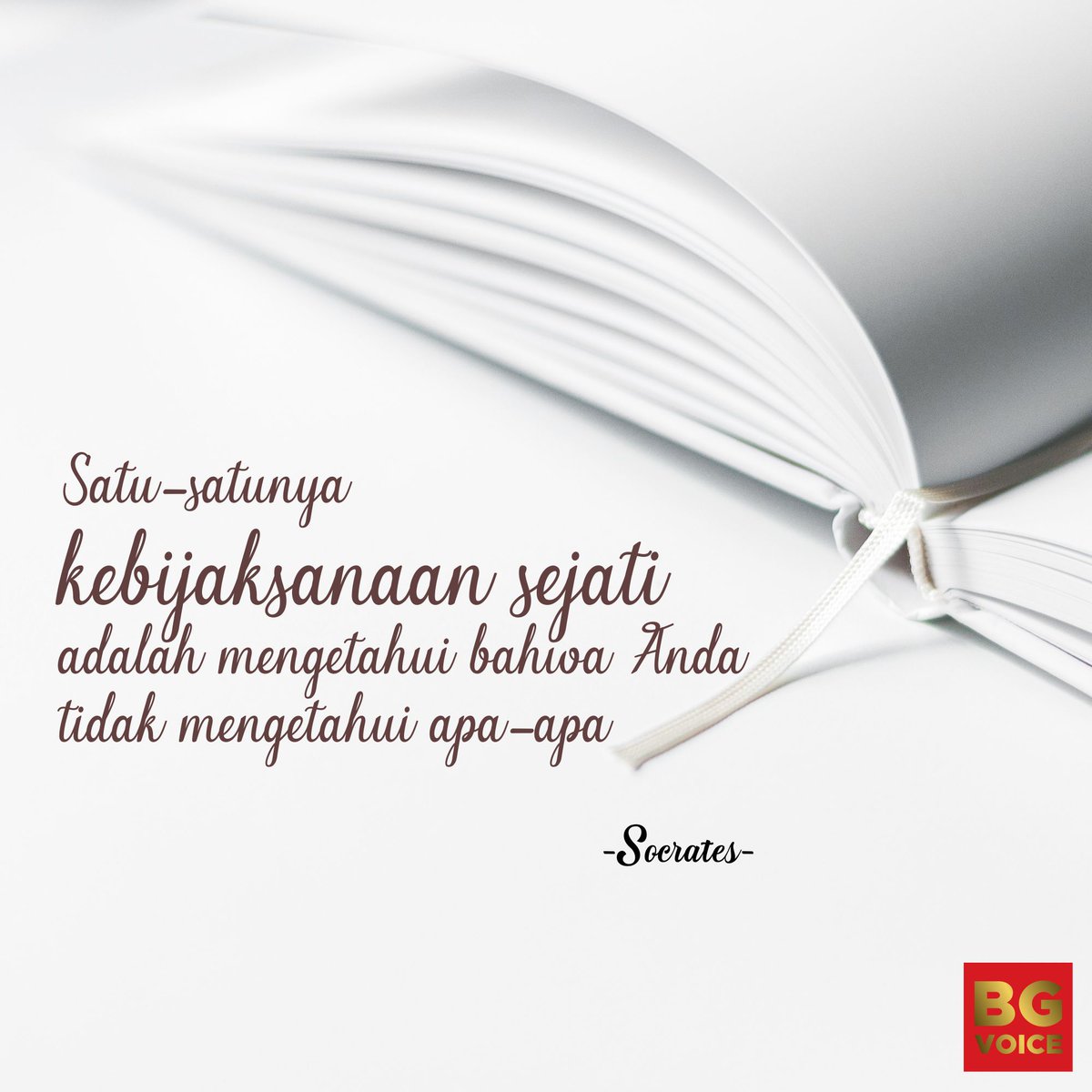 BeGe_RI's tweet photo. "Satu-satunya kebijaksanaan sejati adalah mengetahui bahwa Anda tidak mengetahui apa-apa."
-Socrates-
.
.
.
.
#bege_ri #begeVoice #Motivasi #JadiLebihBaik #MembangunIndonesiaMaju #sukses #kemenanganitudekat #Terpopuler #PahlawanMasaKini #rabu https://t.co/Hjw5d9VJcM