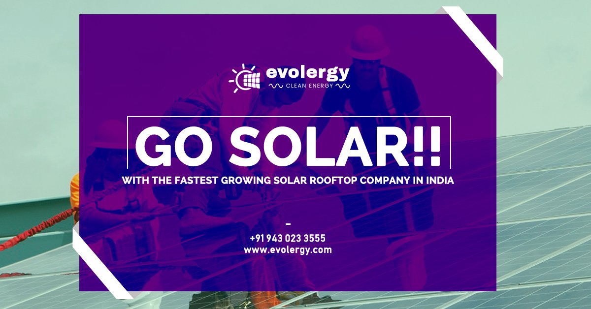evolergy's tweet photo. Evolergy is fastest growing solar rooftop company in India. Installing a solar system with #net metering will reduce your electricity bill drastically. Go solar and experience the power of Sun.
#solarsubsidy #solarpanel #SolarRooftopPanel https://t.co/ocVUcgUHyS