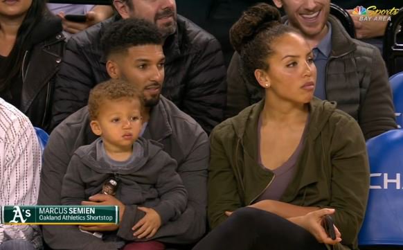 Casey Pratt on X: Semien family at the Warriors game.   / X