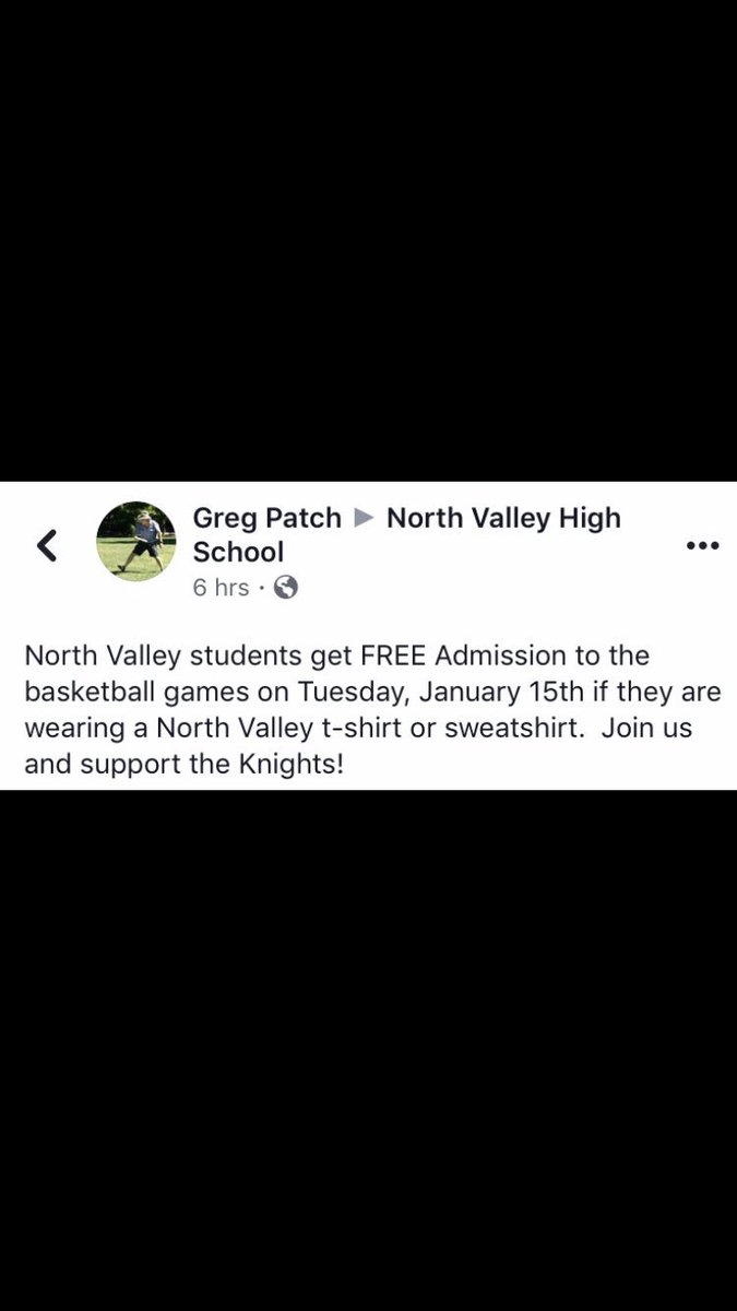 nvknightpride's tweet photo. A message from the man himself... January 15th students get FREE admission if wearing NV gear! Support our basketball players with some Knight Pride! 👏🏻 https://t.co/KtA91czmFg