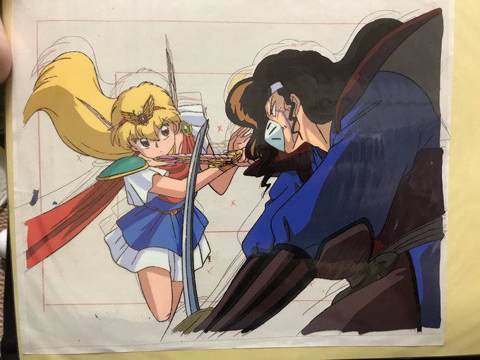 赤ずきんチャチャ マジカルプリンセス 変身シーン 原画ラフ画 セル画