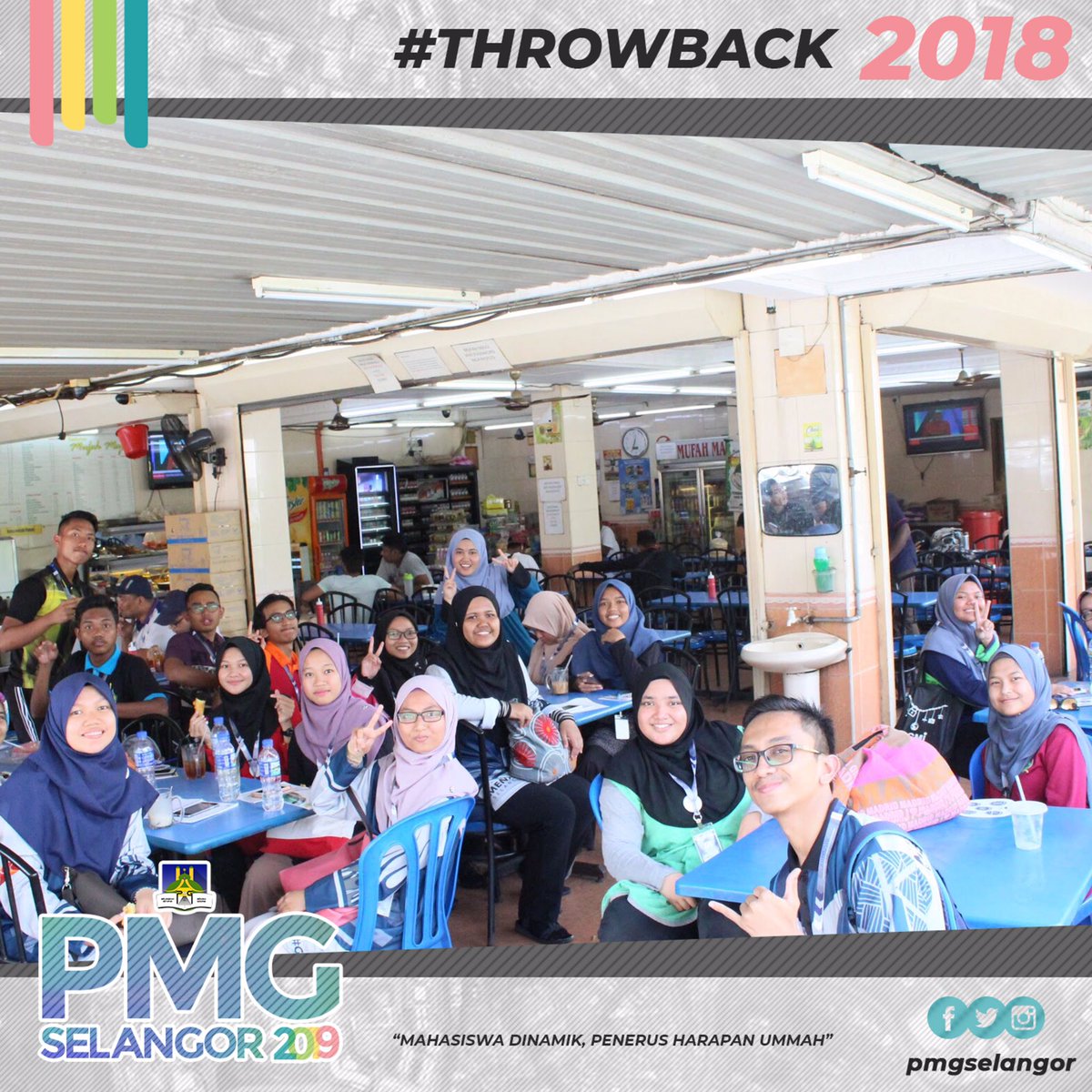 pmgselangor's tweet photo. Ini merupakan salah satu kumpulan #KL2018 yang sedang berehat makan tengah hari selepas penat membuat kajian. Bukan saja saja tau, mereka perlu bentangkan hasil kajian pada belah malam pula. Seronok kan PMG ni? Jomlah daftar #pmgs19 hehe https://t.co/DKE7XkdVrQ