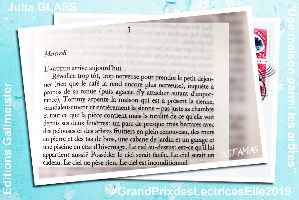 tlivres_tarts's tweet photo. Se laisser séduire par les premières lignes du dernier #roman de #JuliaGLASS #Unemaisonparmilesarbres publié chez @GallmeisterHL, découvert avec le #grandprixdeslectriceselle2019, et se laisser envoûter par une #plume remarquable 😍 #rl2018 @ELLEfrance
https://t.co/qPfLCKxWNT https://t.co/oAenFLa7D7