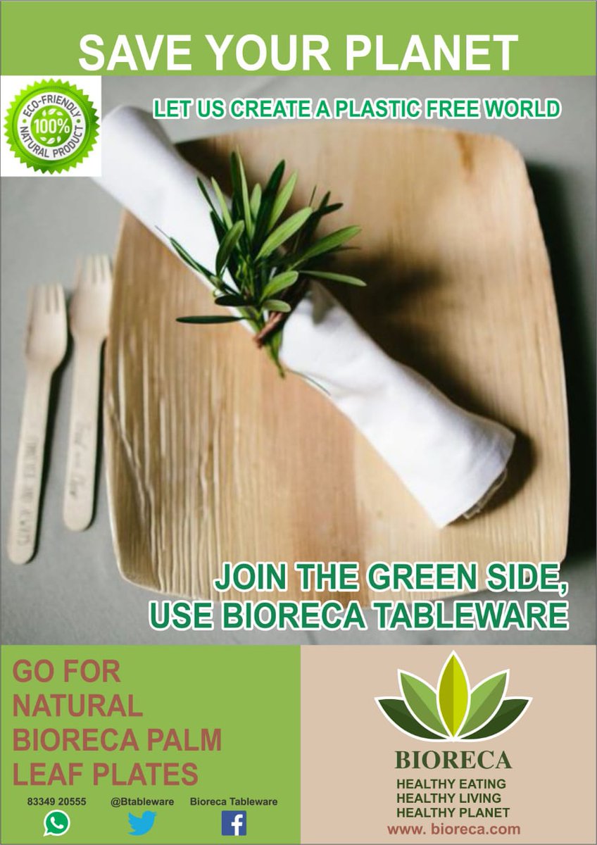 BTableware's tweet image. New year, new resolutions! Let’s keep it clean and green. Let’s build a sustainable planet and eradicate plastic forever 
#ecowareindia #compost #recycle #circulareconomy #compostablepackaging #bagasse #plasticfree #savetheplanet #environment