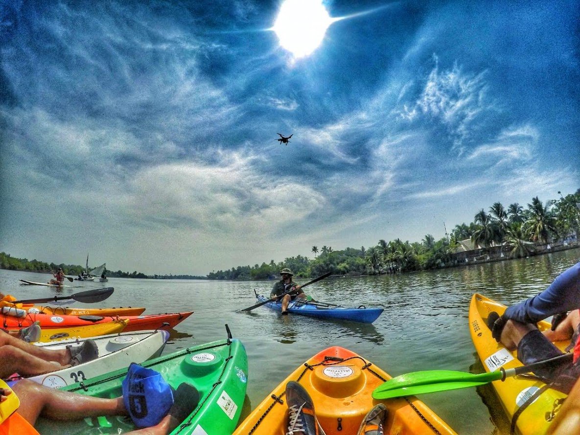 KeralaTourism's tweet photo. Highlights from the second edition of the Muziris Paddle; a two-day kayaking, stand-up paddling, and sailing event which was held in Kochi to promote the usage of waterways for eco-tourism. https://t.co/FXHvRgVqBb