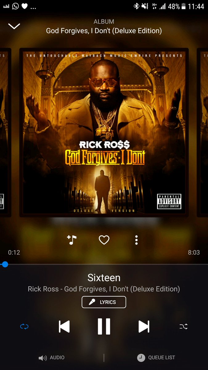 The album I bump to get my mind right. @RickRoss #GodForgivesIDont is forever a classic