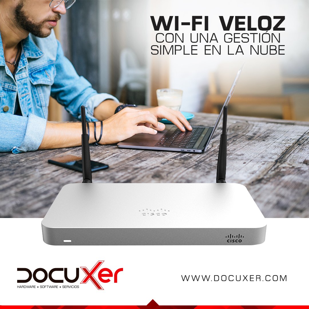 Docuxer's tweet image. Con cisco meraki obtén una red inalámbrica confiable y rápida. Junto con una administración escalable en la nube. Contáctanos (7) 575 5247 #cucuta #bucaramanga #tecnología #seguridad #informática