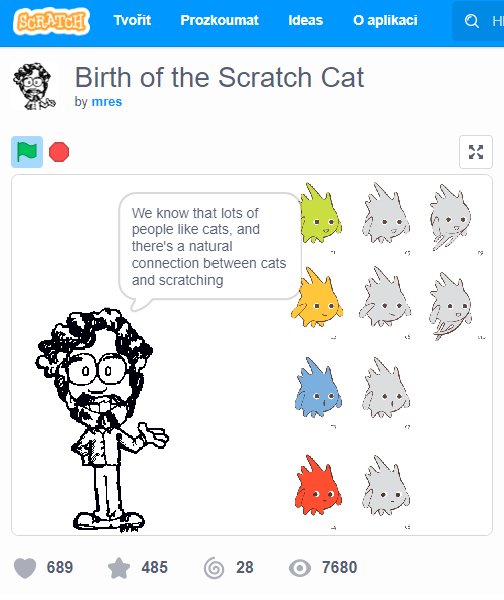 makeITtodayprg's tweet photo. Víte, jak vznikl kocour, který se stal neodmyslitelným symbolem pro platformu Scratch? Podívejte se na krátký "Večerníček" s Mitchem Resnickem v hlavní roli! #scratch3 #scratch #MIT #keepscratching #creativelearning #letthemplay #letthemlearn #programovani #programujeme https://t.co/u29bCd2LlH