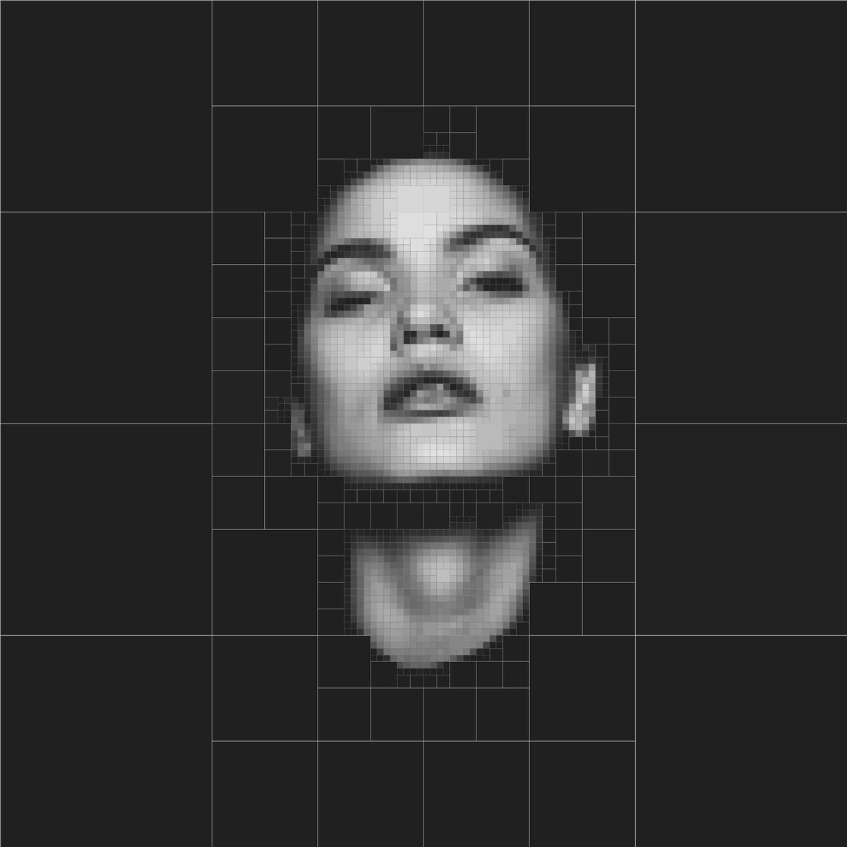 sighack's tweet photo. Working on a new algorithm for creating the likeness of an image using only subdivided squares. Images courtesy of https://t.co/mFWj82zDAg! #creativecoding #processing #codeart #generative #generativeart #procedural https://t.co/huHRJHmfWb