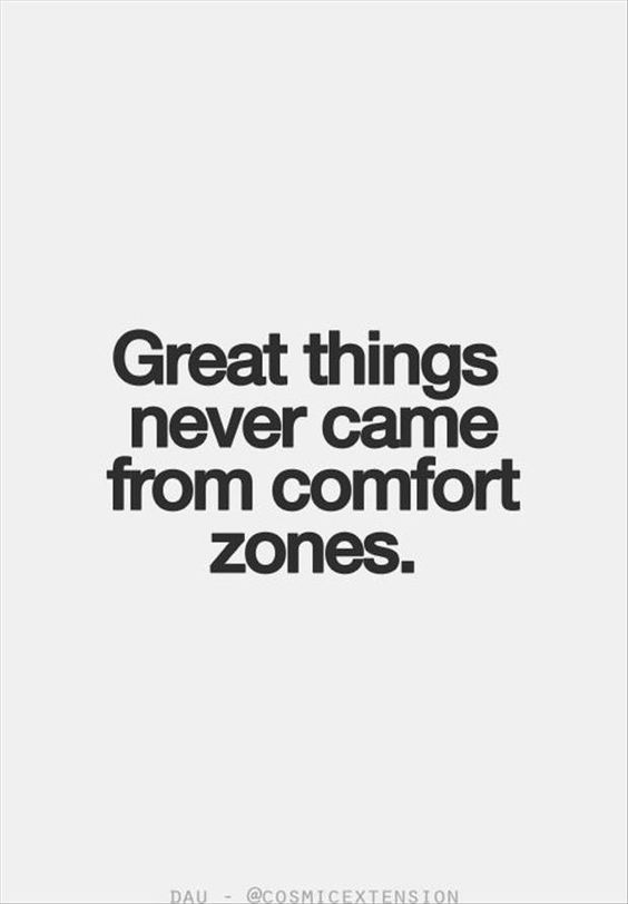 Some #WednesdayWisdom to motivate you outside your comfort zone 💪