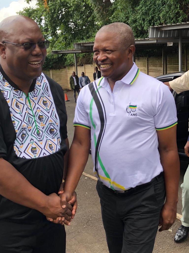 ANCMPUMALANGA's tweet photo. #ANC Deputy President Comrade #DDMabuza has arrived at the #UmngeniMunicipality offices in the Moses Mabhida Region for a briefing ahead of his blitz and community engagement towards the #ANC107th Anniversary &amp; #ManifestoLaunch on 12 January 2019. 

#ThumaMina
#BeTherechallenge https://t.co/h3GpDZ0LVM