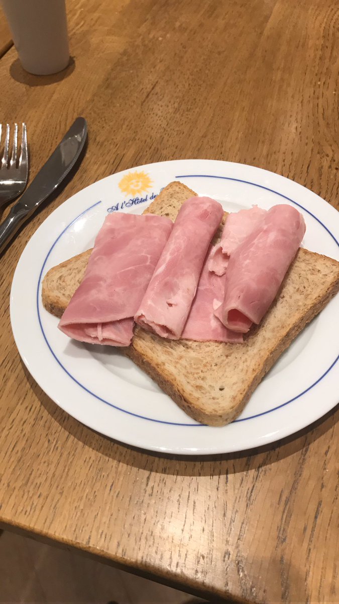 _jessicagilmore's tweet photo. It's 9:30 in France, already four cups of coffee down and could only have this for breakfast... it's going to be a long day! #lactoseintolerantprobs https://t.co/q5uQUnu2nt