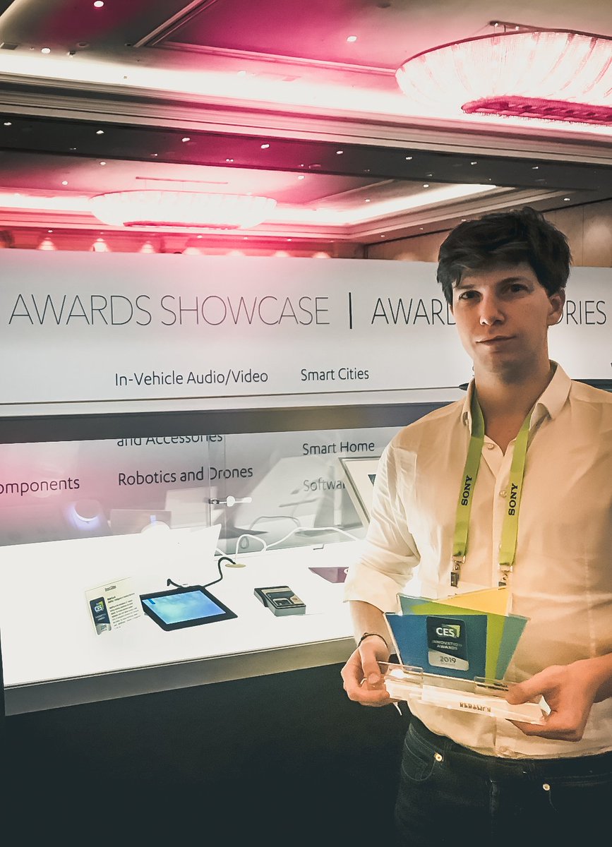 SITAELspa's tweet photo. For the second consecutive year, #SITAEL is awarded at #CES #Innovation #Awards in Las Vegas, this time with #MatiPay, the mobile #payment system designed for #vending industry and already installed on a large fleet of machines
#CES2019 @CTATech @CES 
https://t.co/74luLfRmW1 https://t.co/Z8qNKphBxH
