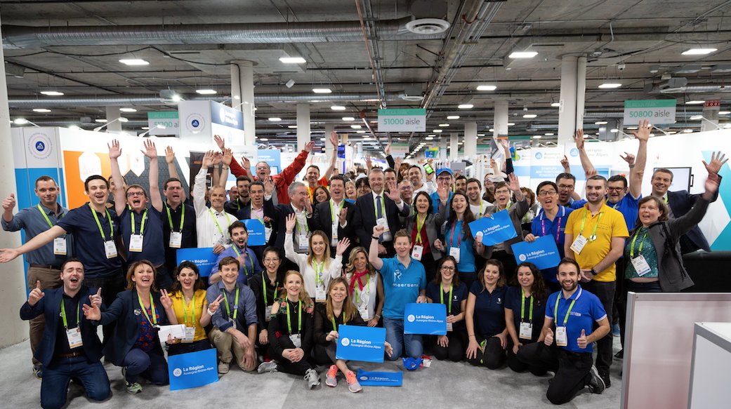 auvergnerhalpes's tweet photo. 📱💻🖱Jusqu'au 11 janvier, la Région @auvergnerhalpes, @Minalogic et leurs partenaires conduisent une délégation régionale au #ces2019 de Las Vegas : https://t.co/7sdlJbQE2A   #TheTechRegion @CES https://t.co/gaCPqRIgUi