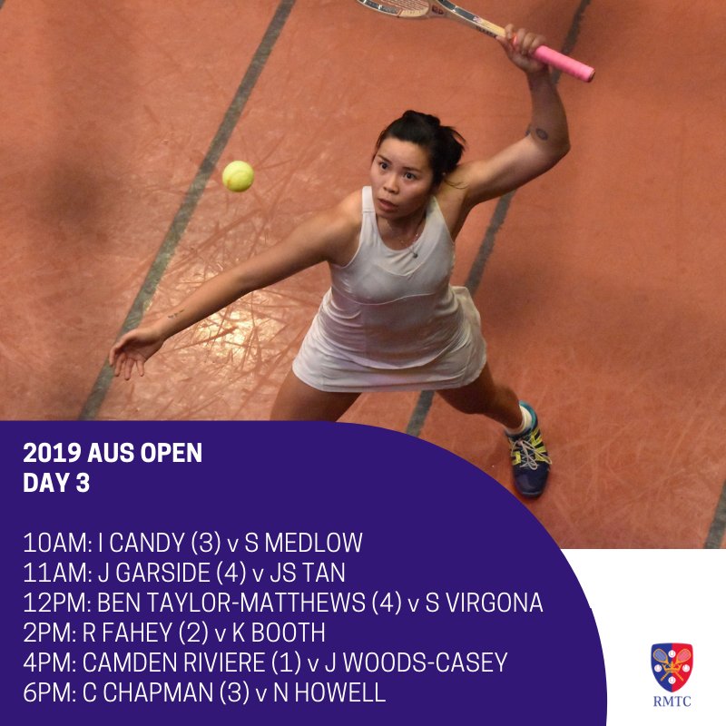 #RealAO19 Quarterfinals day starts tomorrow! We kick off with the Ladies Open from 10AM streaming LIVE on Youtube ⚡️⚡️
youtube.com/RoyalMelbourne…

<a href="/jessgarside/">Jess Garside</a> <a href="/izzycandy/">Isabel Candy</a> @BTaylorMatthews <a href="/RealRobFahey/">Robert Fahey MBE AOM</a> <a href="/CamdenRiviere/">Cam Riviere</a> <a href="/nickyhowell17/">Nick Howell</a> @CWChapman23 <a href="/StevenVirgona/">Steve Virgona</a>