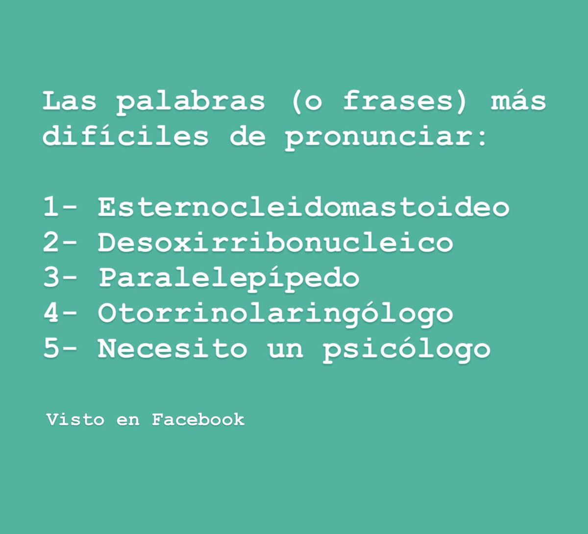 Psiky_'s tweet photo. Las palabras (o frases) más difíciles de pronunciar en castellano. #psiky #psicologos #psicologia #psicologas 👇🏼👇🏼👇🏼👇🏼 https://t.co/ECrB4E9NAZ